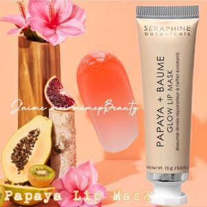 Papaya Glow Lip Mask from Seraphine Botanicals